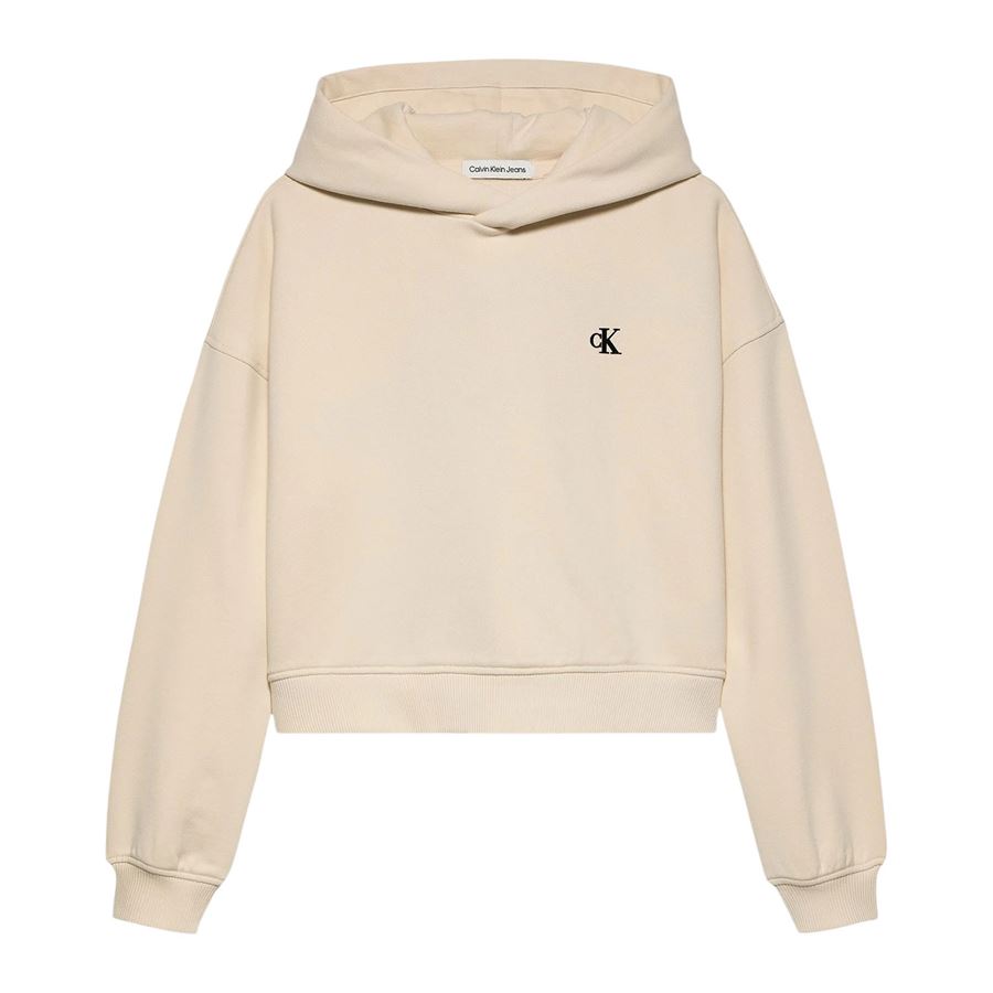 Handwriting Logo Hoodie felpa con cappuccio da bambina Calvin Klein | CKIG0IG02747CKS